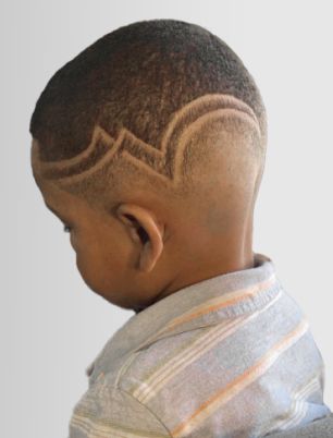 Kids haircut styling inspiration in a barber chair